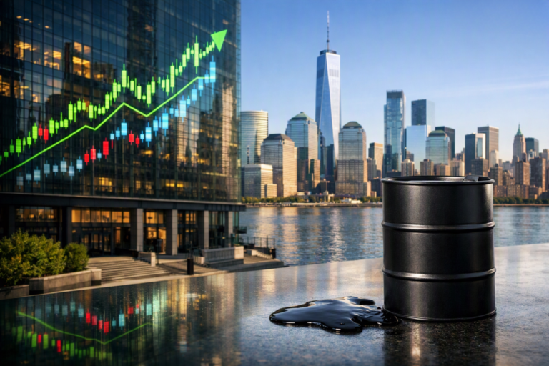 Wall Street avanza a récords tras caída del crudo