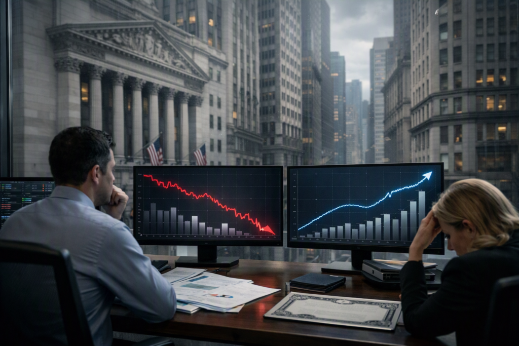 Wall Street cae tras alza de las tasas de bonos