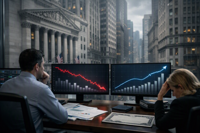 Wall Street cae tras alza de las tasas de bonos